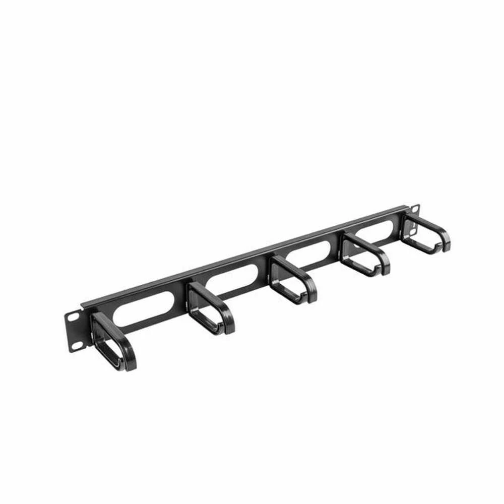 LANBERG 19 colių kabelių valdymas AK-1205-B skydelis 5 žiedų tipas B 1U juodas