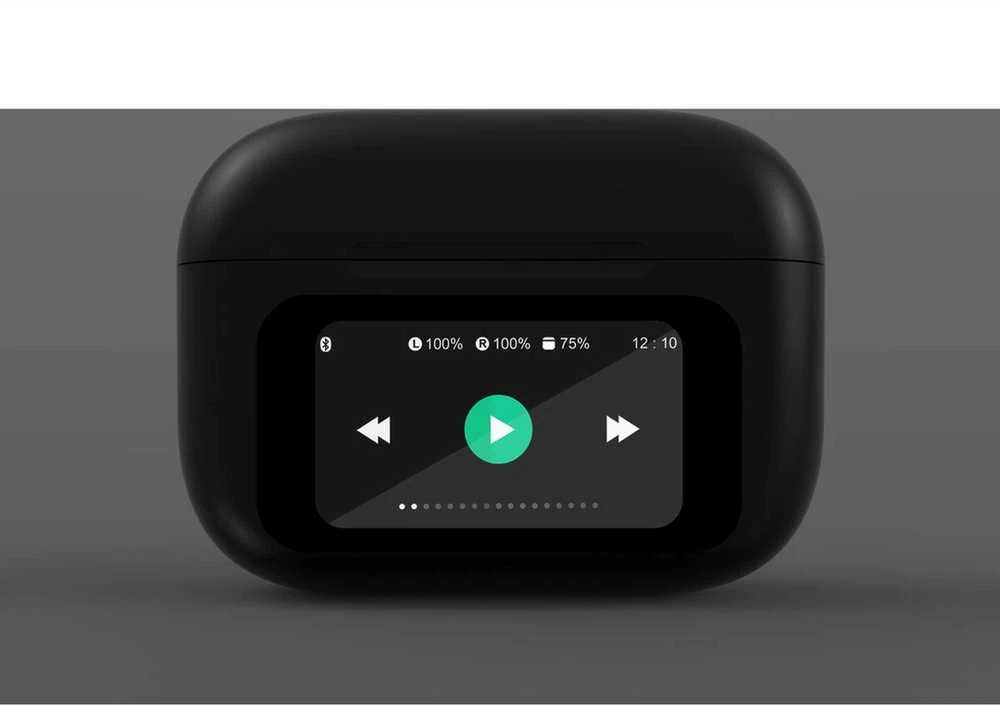 Įstatomos į ausis (į ausis įkišamos tipo) ausinės Gembird TWS-LCD-ANC-01-BK su mikrofonu juoda