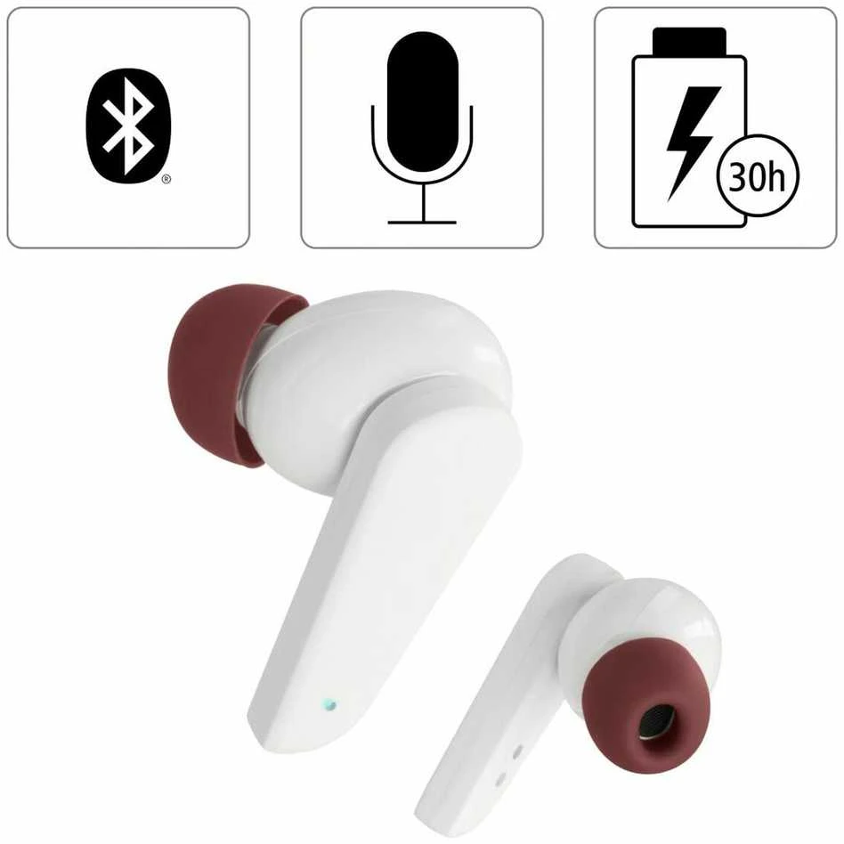 Belaidės ausinės Hama Spirit Pocket, baltos
