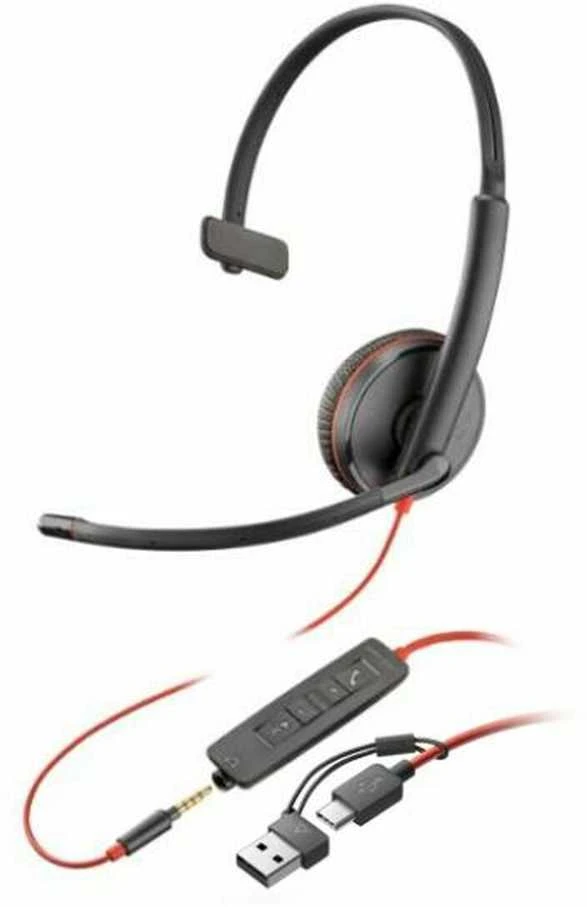 HP Poly Blackwire 3215 laidinės ausinės su pulteliu