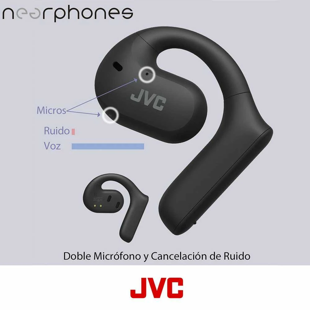 JVC, HA-NP35T-BU, juodos sp. dinaminės ausinės