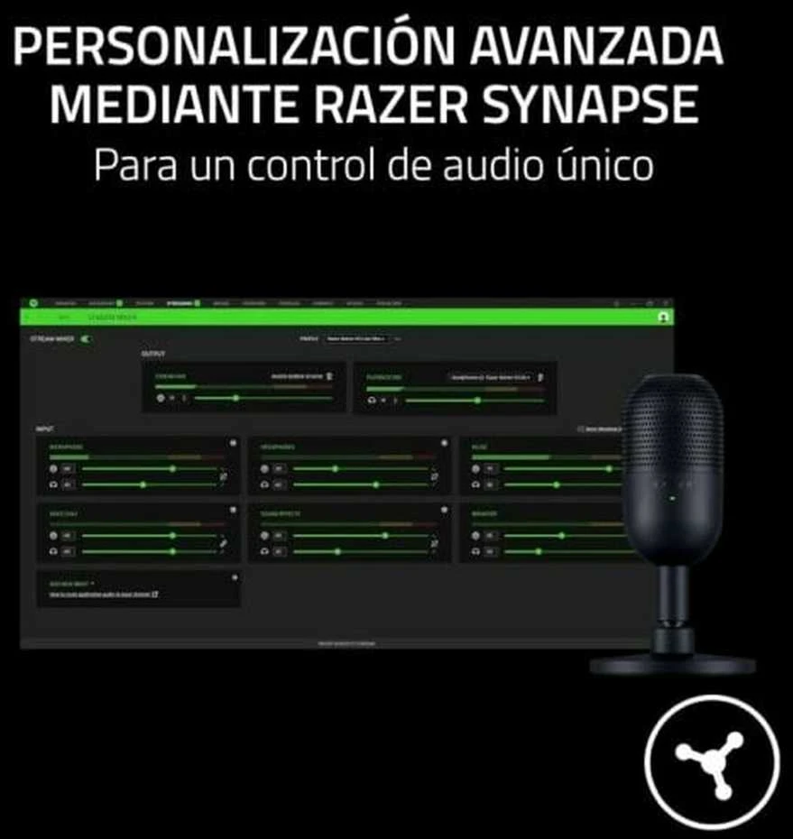 Razer | Streaming Microphone | Seiren V3 Mini | Juodas
