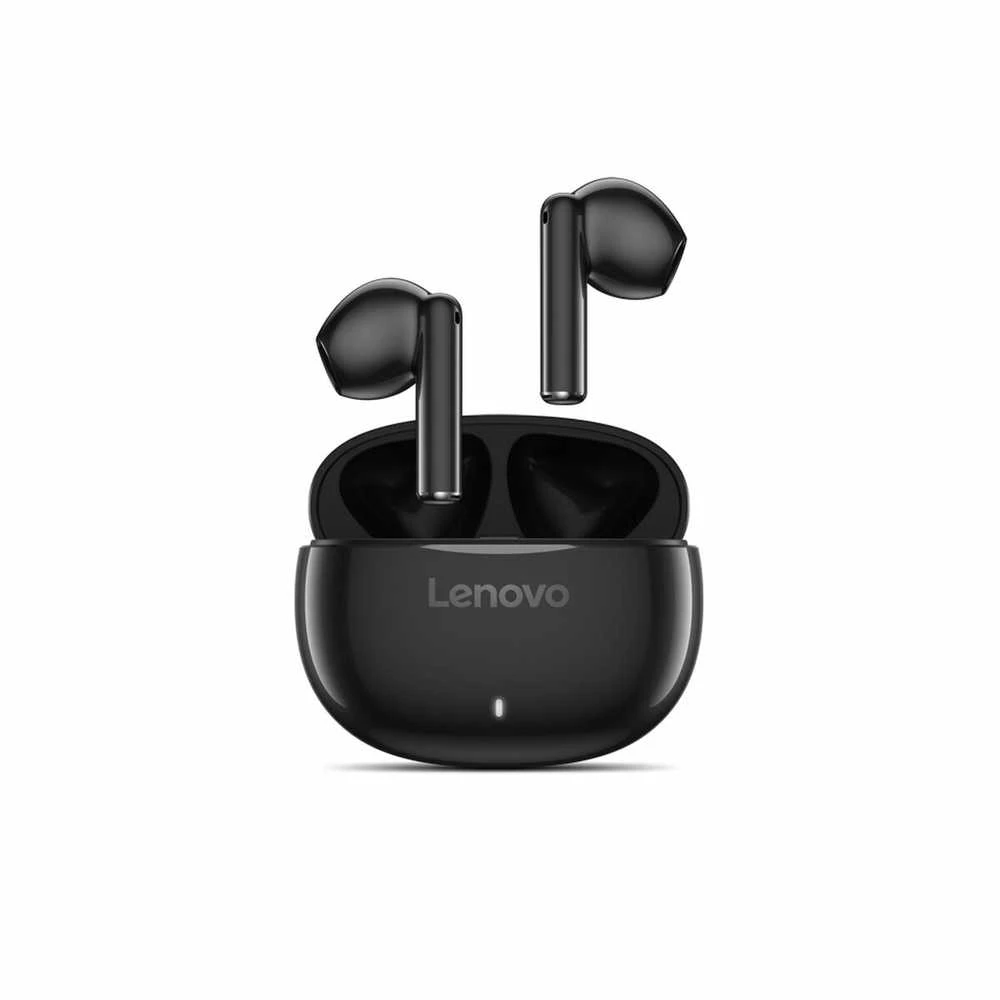 Lenovo E310 ausinės su atidarytu įkrovimo dėklu