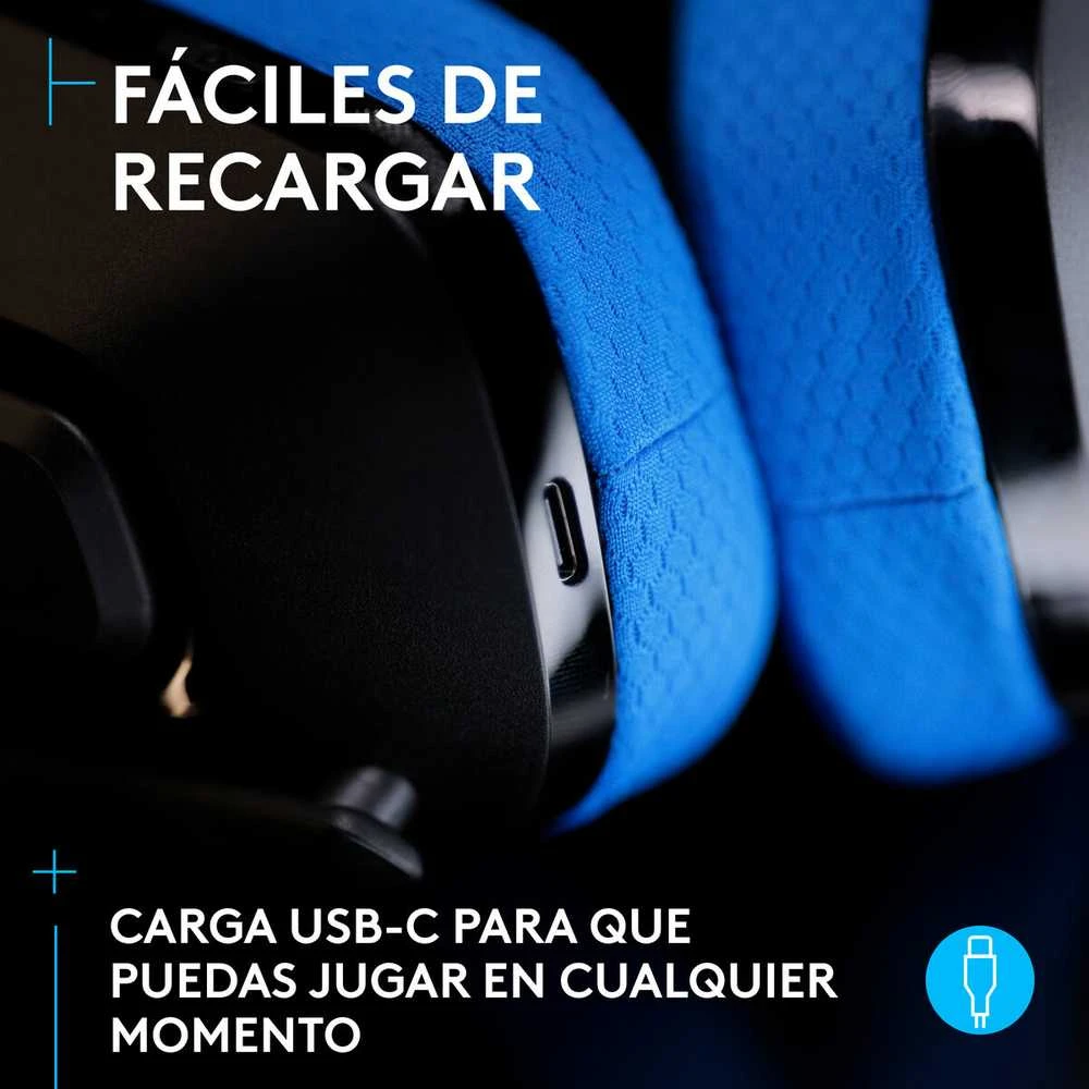 Ausinės Logitech G535 LIGHTSPEED WIRELESS HDS, Mėlynai juodos