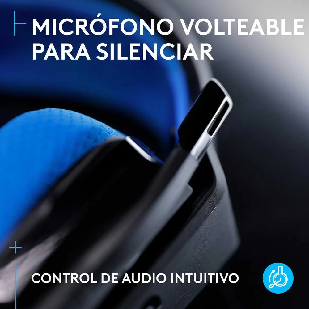 Ausinės Logitech G535 LIGHTSPEED WIRELESS HDS, Mėlynai juodos