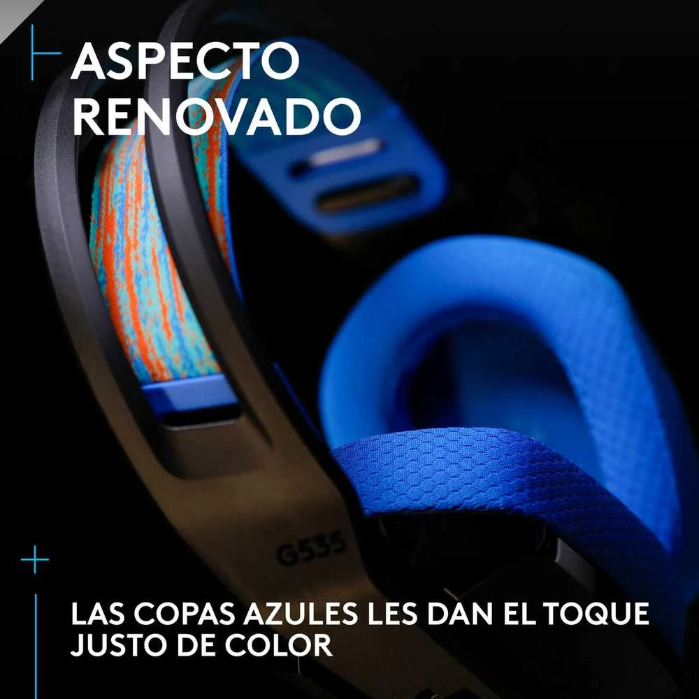 Ausinės Logitech G535 LIGHTSPEED WIRELESS HDS, Mėlynai juodos