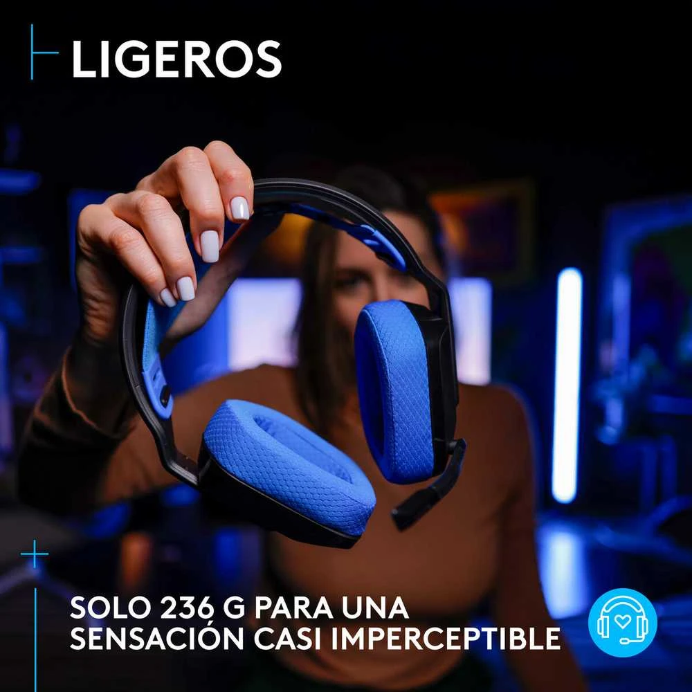 Ausinės Logitech G535 LIGHTSPEED WIRELESS HDS, Mėlynai juodos