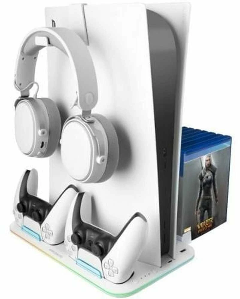 „Mars Gaming MPS5B2“ daugiafunkcis PS5 stovas su aušinimu ir RGB
