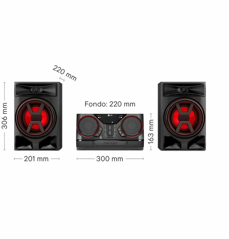 Muzikinis centras LG CK43N.DEUSLLK home garso sistema Home audio mini system 300 W Juodas