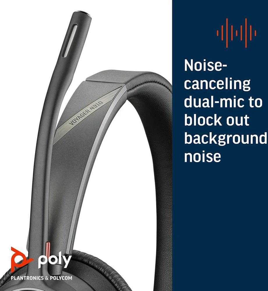 Ausinės Poly VOYAGER 4310 UC V4310-M C USB-A - CS WW