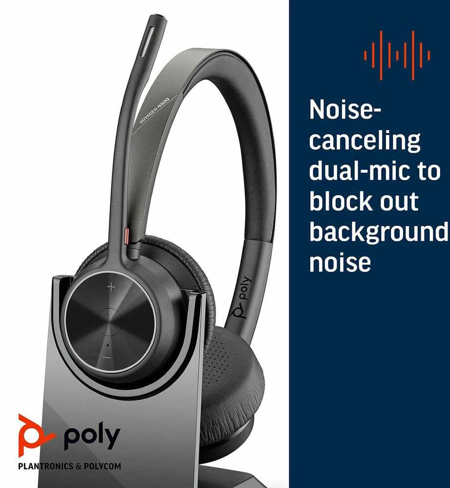 Ausinės HP Poly VOY 4320 Stereo USB-A HS +BT700A +CHS