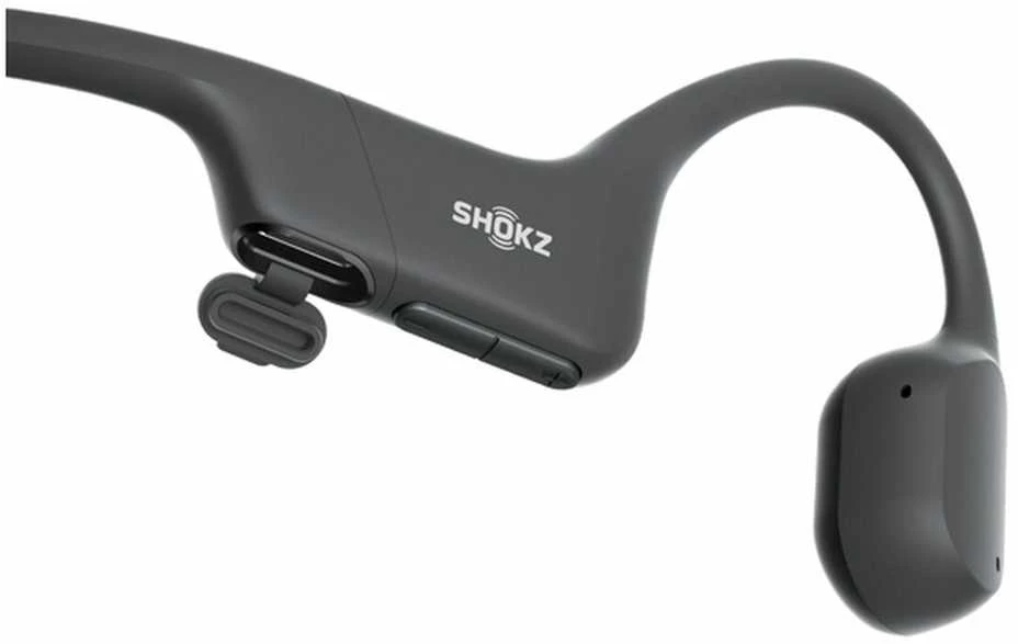 Ausinės Shokz Open Run, USB-C jungtis, Juodos spalvos