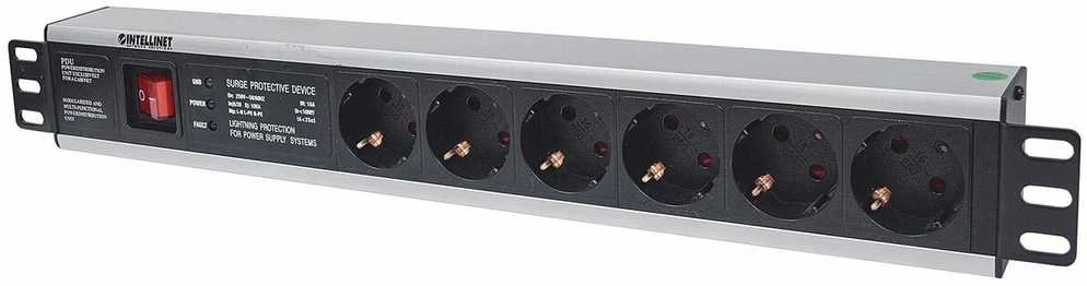 Intellinet 714143 lentyna 6U Sieninis stovas Juoda