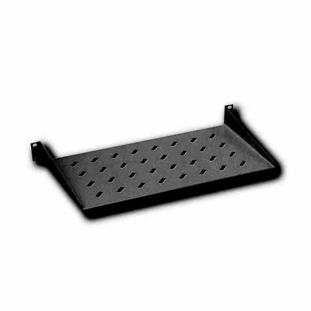 „Digitus“ | Fiksuota lentyna stelažams | DN-19 TRAY-1-SW | Fiksuoto montavimo lentynas galima lengvai sumontuoti ant dviejų priekinių 483 mm (19 colių) profilio bėgelių jūsų 483 mm (19 colių) tinklo arba serverių spintoje. Dėl stabilaus, perforuoto plieno lakšto, pasižyminčio didele apkrova, jie yra optimalus paviršius komponentams, kurie nėra tinkami 483 mm (19 colių) | Juodas