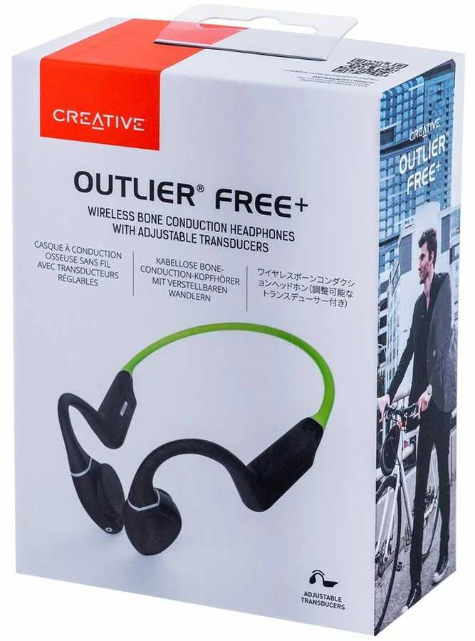 Creative Outlier Free Plus belaidės ausinės Pilka-Žalias Bluetooth 5.3