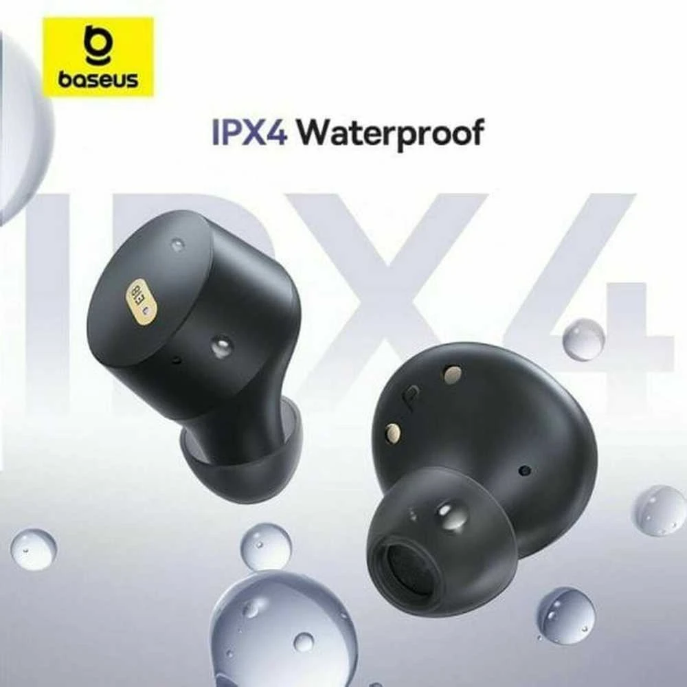 BASEUS belaidės bluetooth ausinės TWS ENC IPX4 Bowie E18 baltas