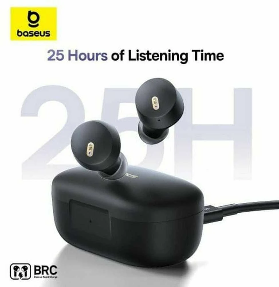 BASEUS belaidės bluetooth ausinės TWS ENC IPX4 Bowie E18 baltas