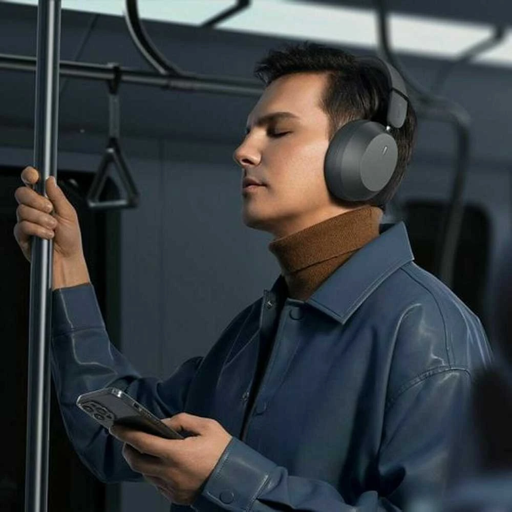 Baseus Belaidės Bluetooth 5.3 ausinės Bass 35 Max su mikrofonu, pilkos