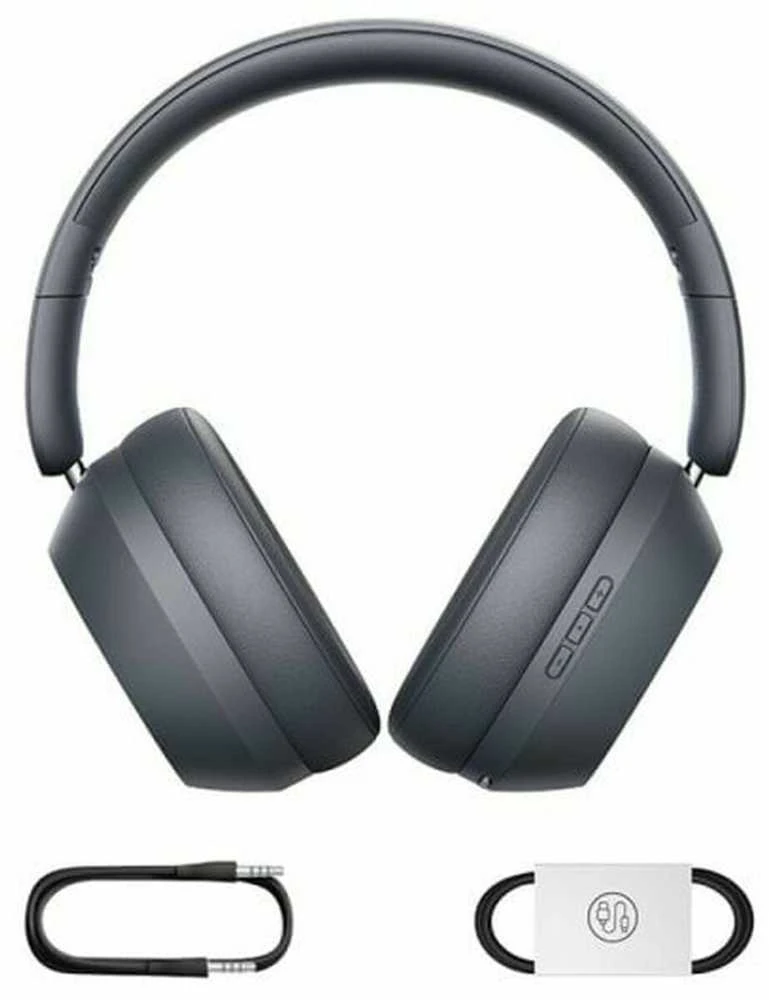 Baseus Belaidės Bluetooth 5.3 ausinės Bass 35 Max su mikrofonu, pilkos