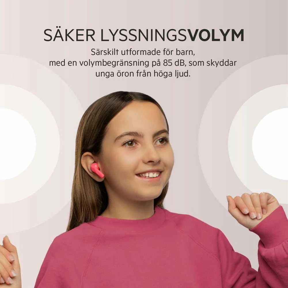 Ausinės Belkin Soundform Nano Belaidės Kids In-Ear rožinė PAC003btPK
