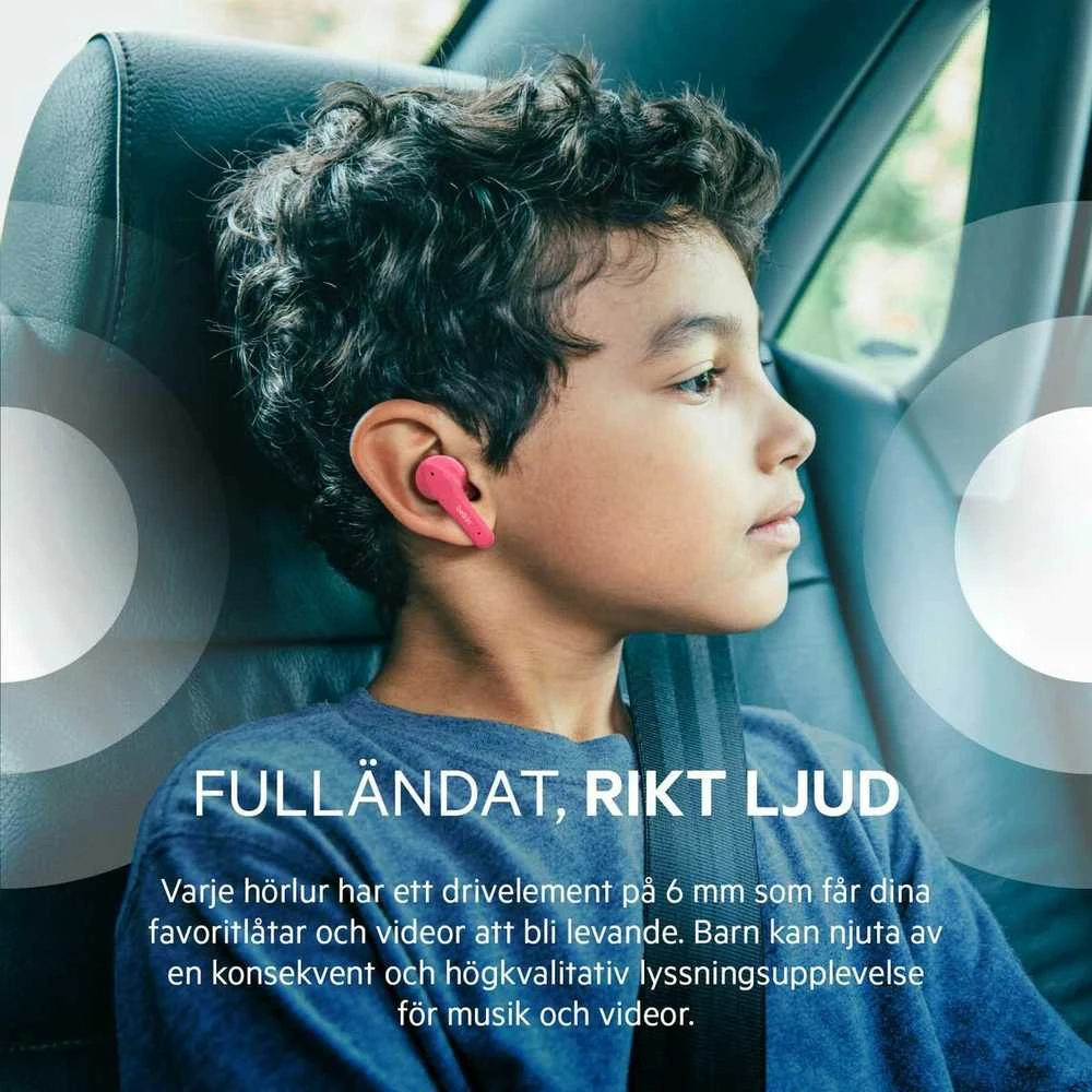 Ausinės Belkin Soundform Nano Belaidės Kids In-Ear rožinė PAC003btPK