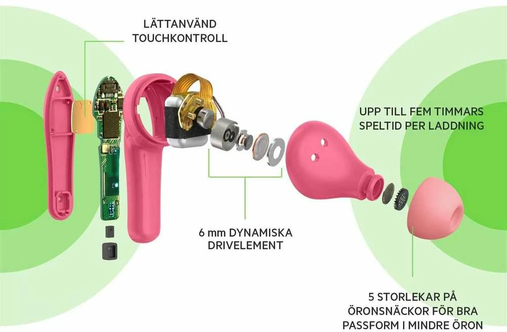 Ausinės Belkin Soundform Nano Belaidės Kids In-Ear rožinė PAC003btPK