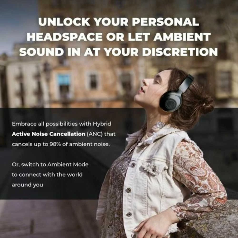 Creative Zen Hybrid Pro belaidės ausinės juodos spalvos Bluetooth LE Audio ANC