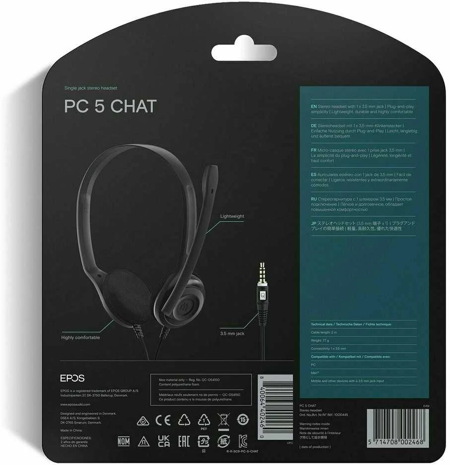 Sennheiser Epos PC 5 Chat ausinės su mikrofonu