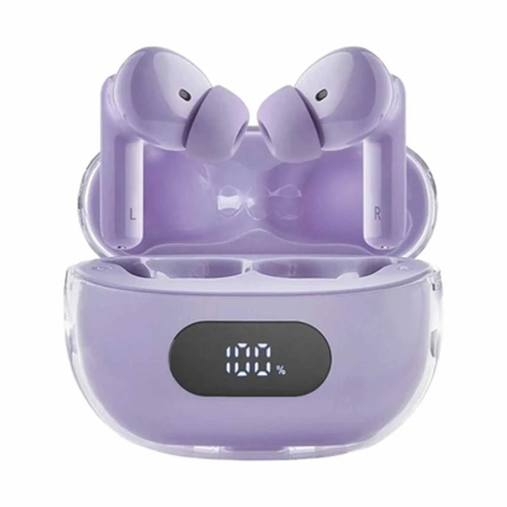 Intenso Buds Plus T310AE violetinės ausinės su LCD ekranu