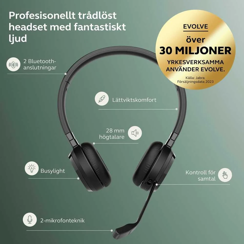 Jabra Evolve 65 TE UC Stereo - Ausinės