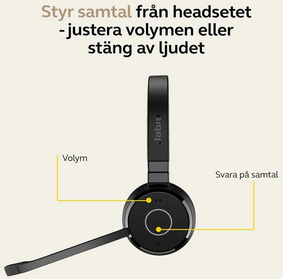 Jabra Evolve 65 TE UC Stereo - Ausinės