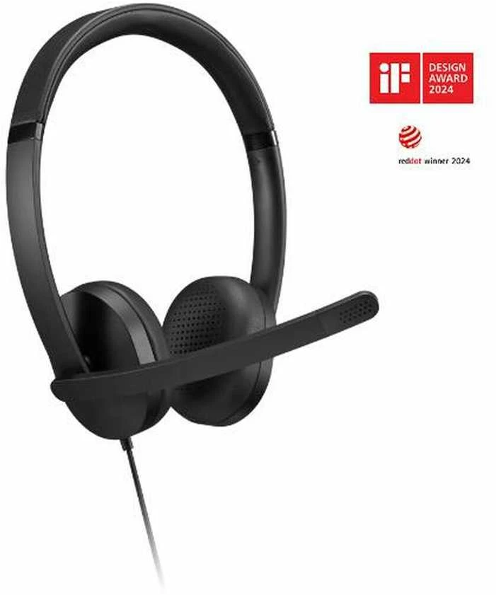 Lenovo Ausinės | USB-A Stereo Gen 2 | Su mikrofonu | su laidu | Juodas