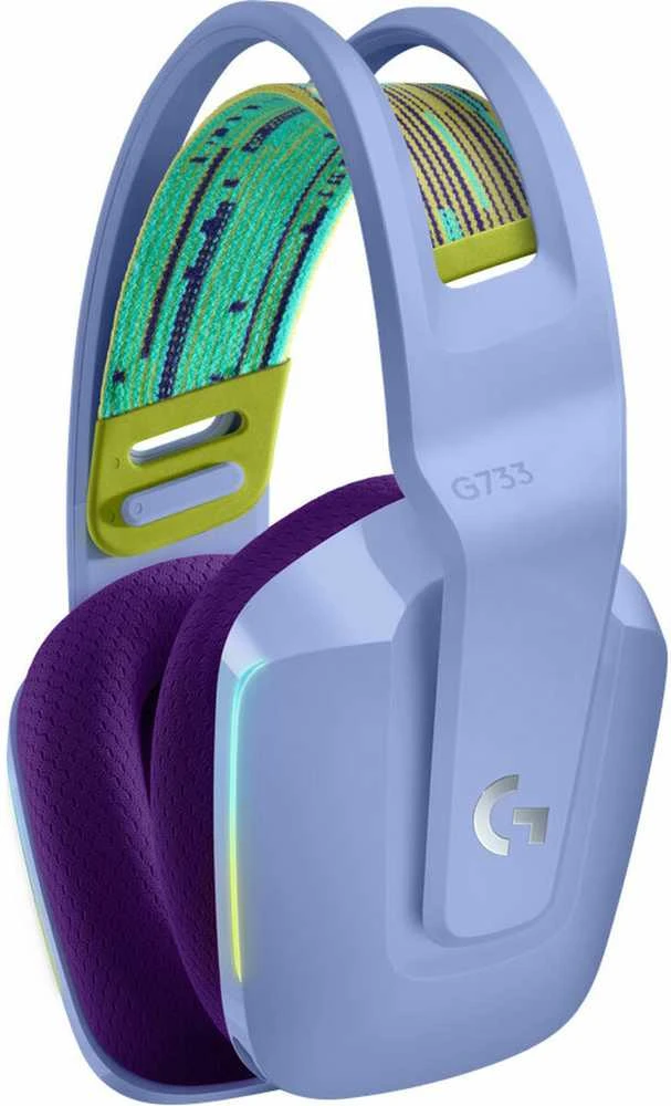 Belaidės ausinės Logitech G733, LIGHTSPEED, Violetinės spalvos