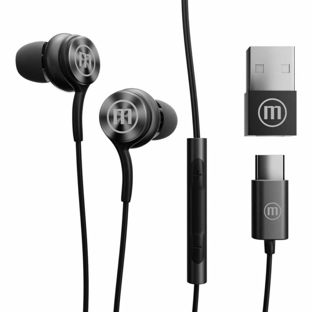 Laidinės Ausinės - Maxell XC1 USB-C Juodos