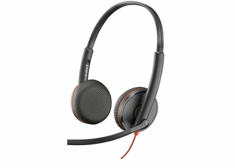 Hewlett Packard (HP) HP „Poly Blackwire 3225“ stereo USB-C ausinės + 3,5 mm kištukas + USB-C/A adapteris (didmeninė prekyba) (209747-201/209751-201)