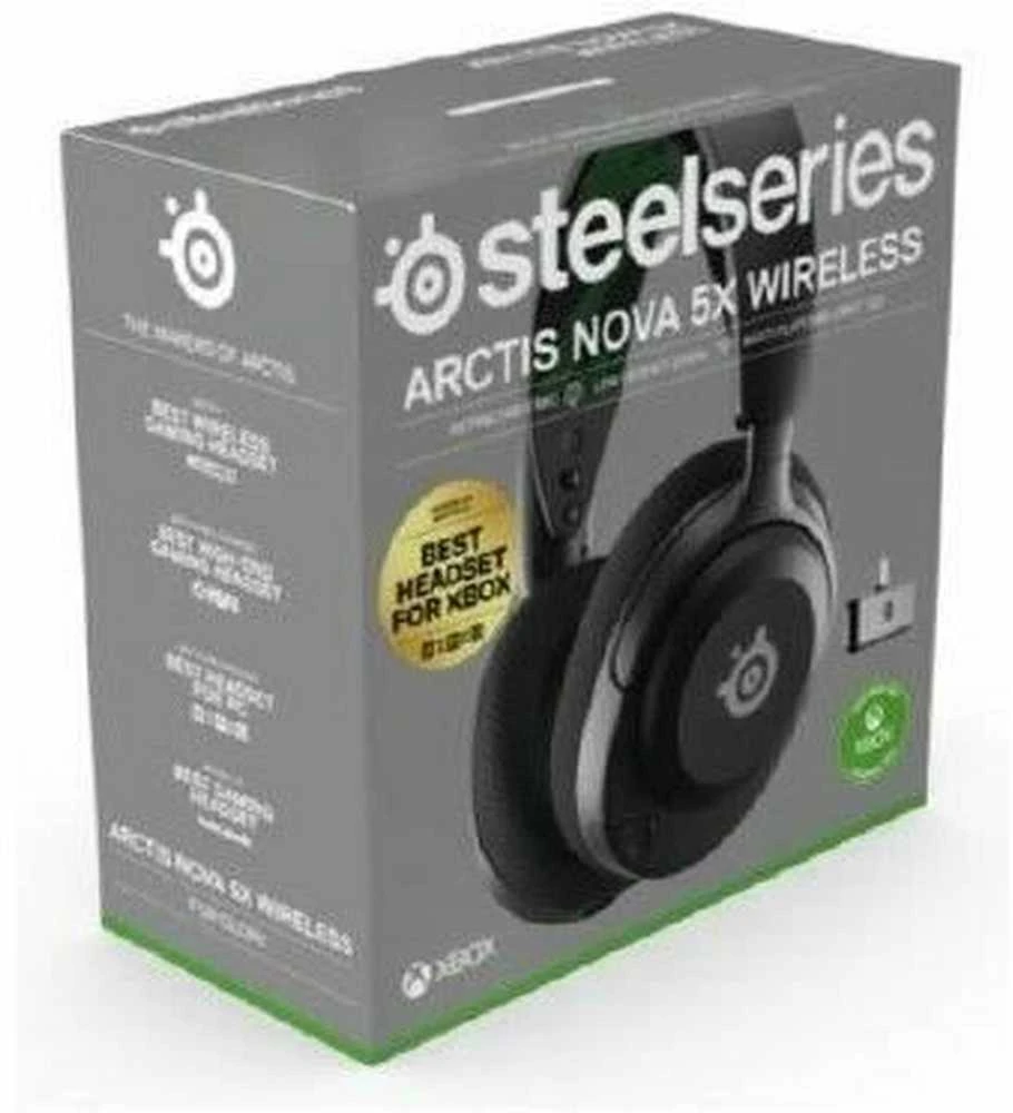 SteelSeries | Ausinės Žaidimams | Arctis Nova 5X | Bluetooth | Over-Ear | Mikrofonas | Belaidės | Juodas
