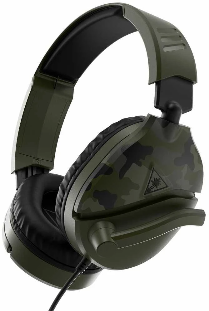 Žaidimų ausinės Turtle Beach Recon 70, daugiaplatformės, Green Camo, Žalia kamufliažinė