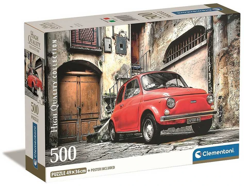 Clementoni Dėlionė 500 vnt. - Raudonas automobilis