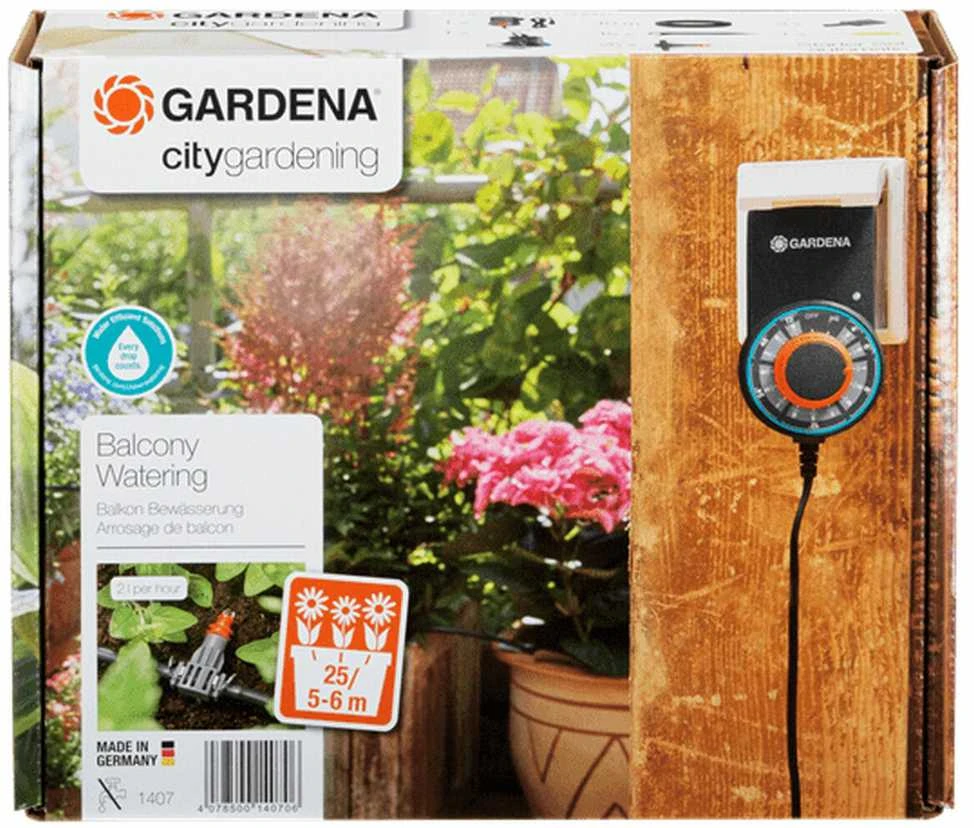Gardena Pilnai automatizuota gėlių lovelių laistymo sistema