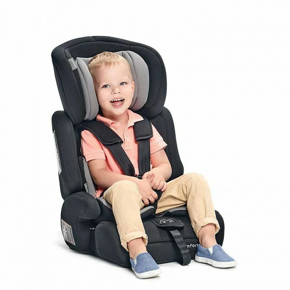 KINDERKRAFT automobilinė kėdutė COMFORT UP i-Size, juodos spalvos, KCCOUP02BLK0000