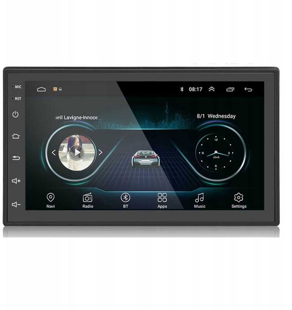 Automagnetola Automobilinis radijas su LCD ekranu „Android“