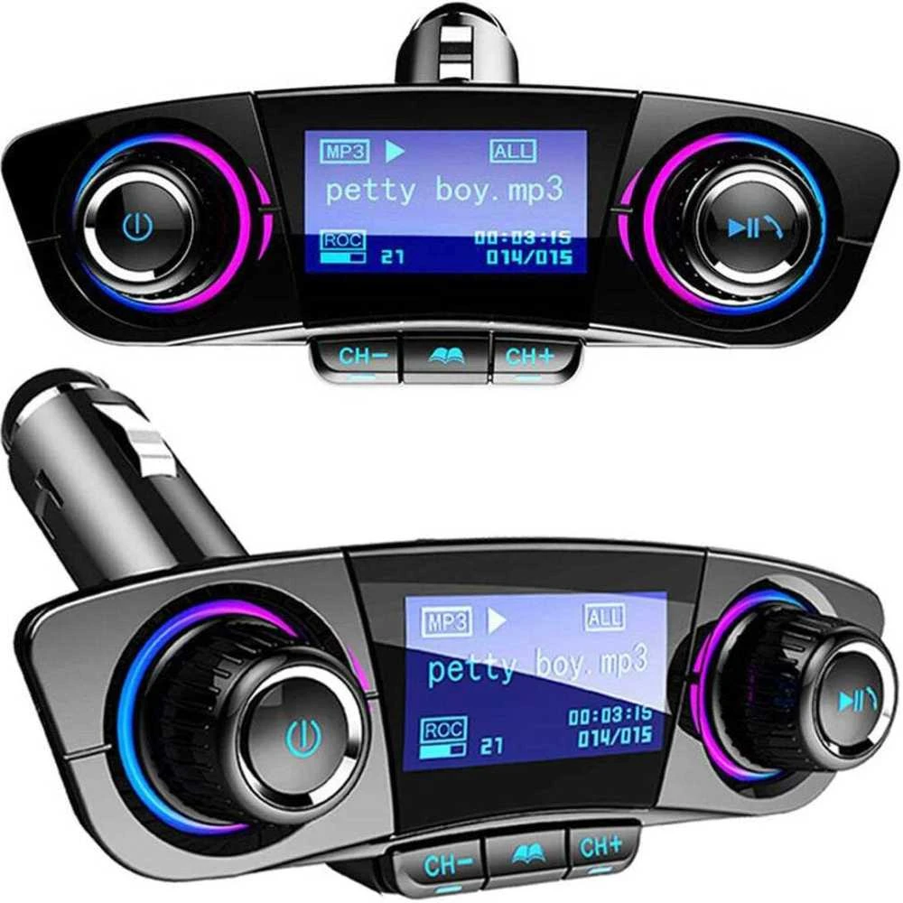 FM siųstuvas su Bluetooth USB 5.0, 8 funkcijos