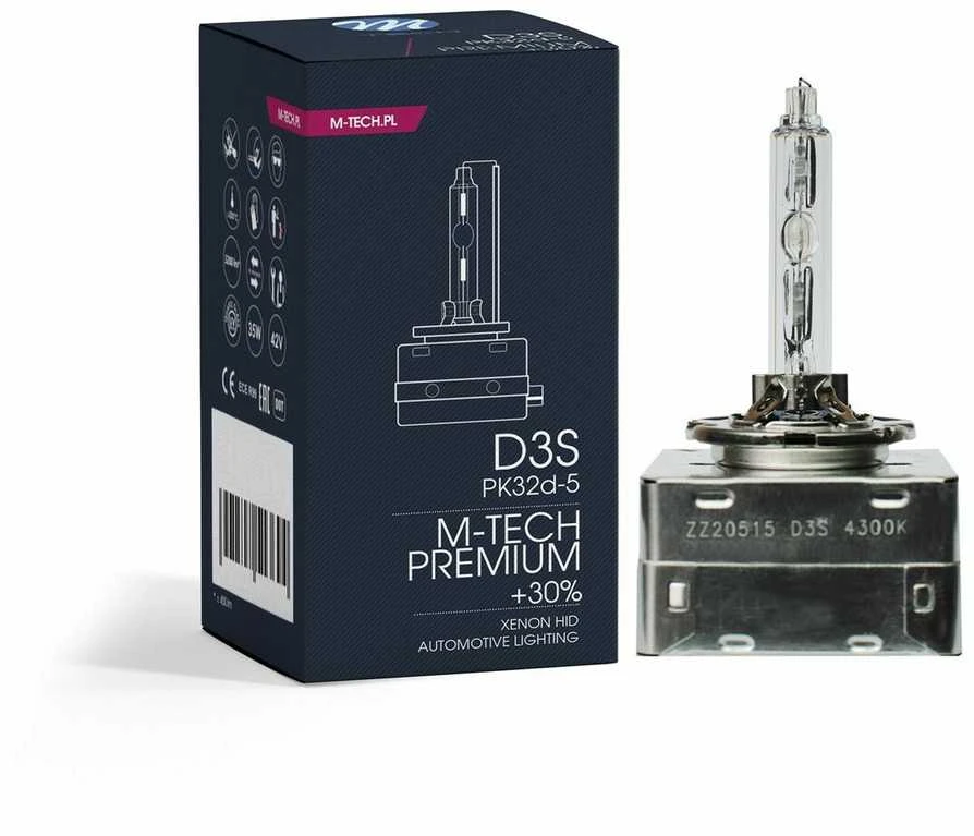 M-Tech D3S 4300K ksenono lemputė su pakuote