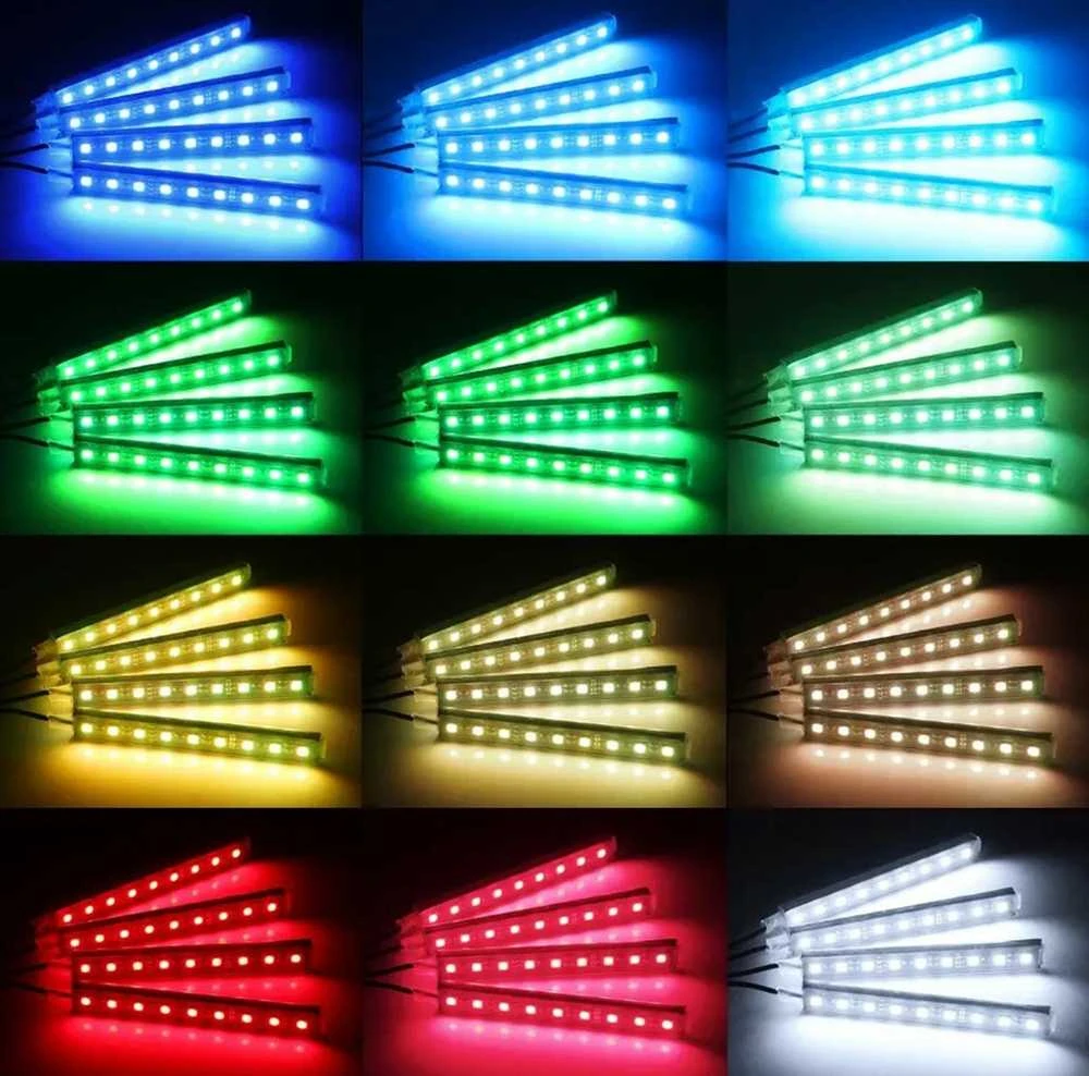 ATL Automobilio vidaus apšvietimo LED rinkinys ZD65A 4x9 RGB