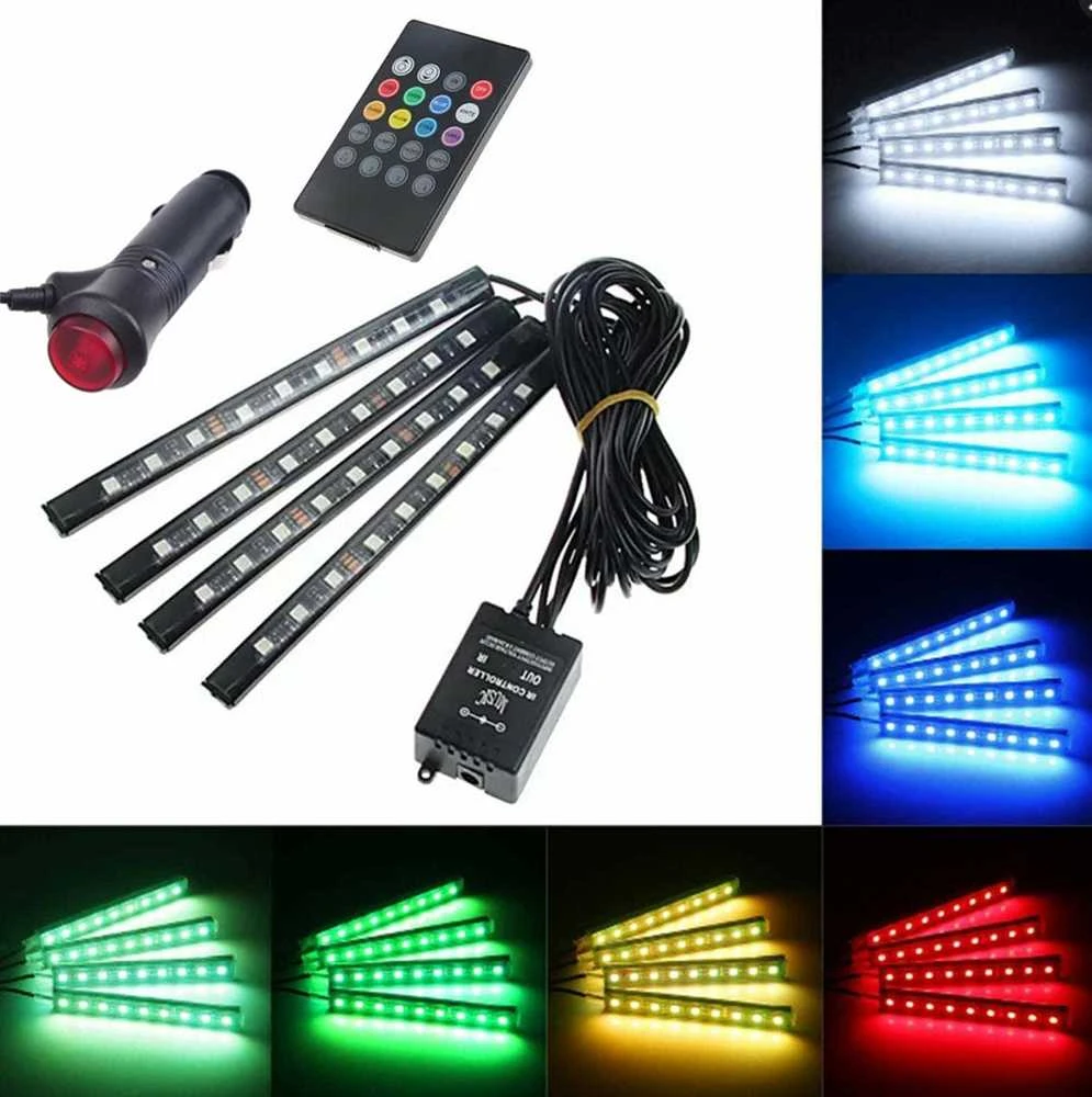 ATL Automobilio vidaus apšvietimo LED rinkinys ZD65A 4x9 RGB