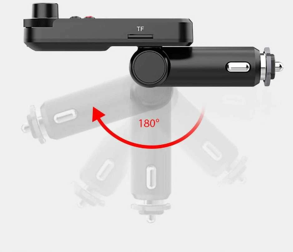 Bluetooth FM moduliatorius su USB įkrovikliu ir laisvų rankų įranga
