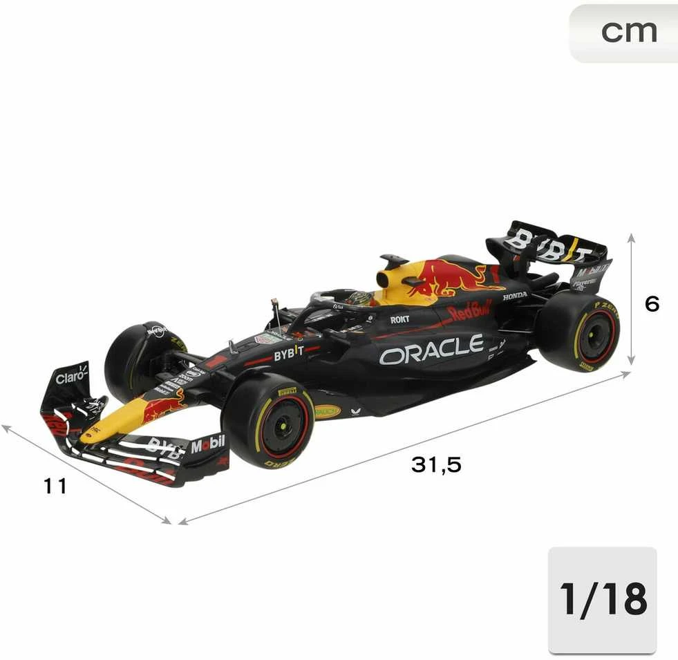 Bburago Formula F1 Oracle Raudona Bull Racing RB19 1:18 BBURAGO