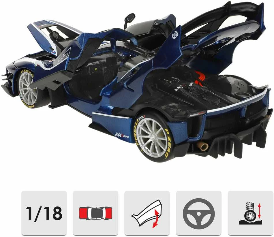 Bburago Ferrari FXX-K Evo #27 mėlynas 1:18 BBURAGO