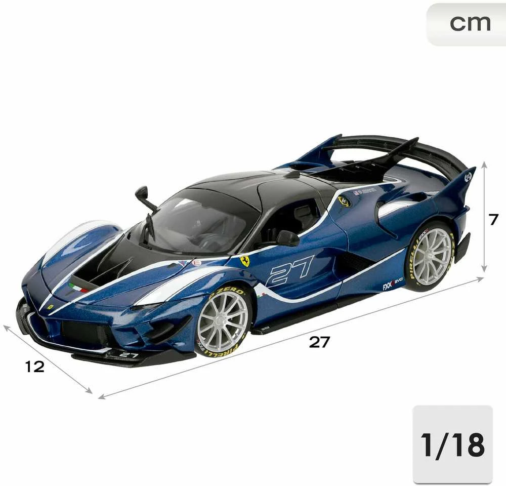 Bburago Ferrari FXX-K Evo #27 mėlynas 1:18 BBURAGO
