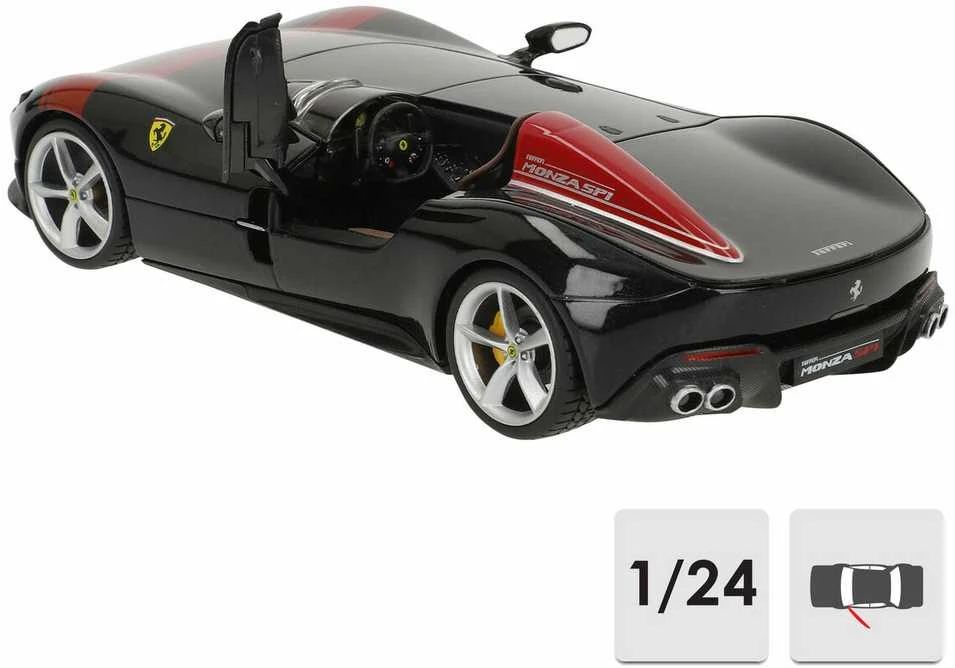 Bburago BBU 1:24 Ferrari R_P Ferrari Monza juodas 26027B